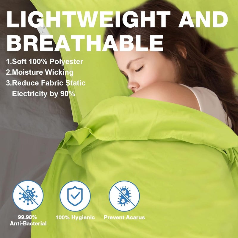 JAICOM Sleeping Bag Liner, Travel Sheets & Adult Sleep Sack, Ultralight and Portable Summer Sleeping Bag - Ideal for Backpacking, Hotels and Hostels, Business Trips, Camping - Image 3